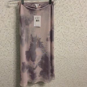 NWT Tie-dyed midi skirt